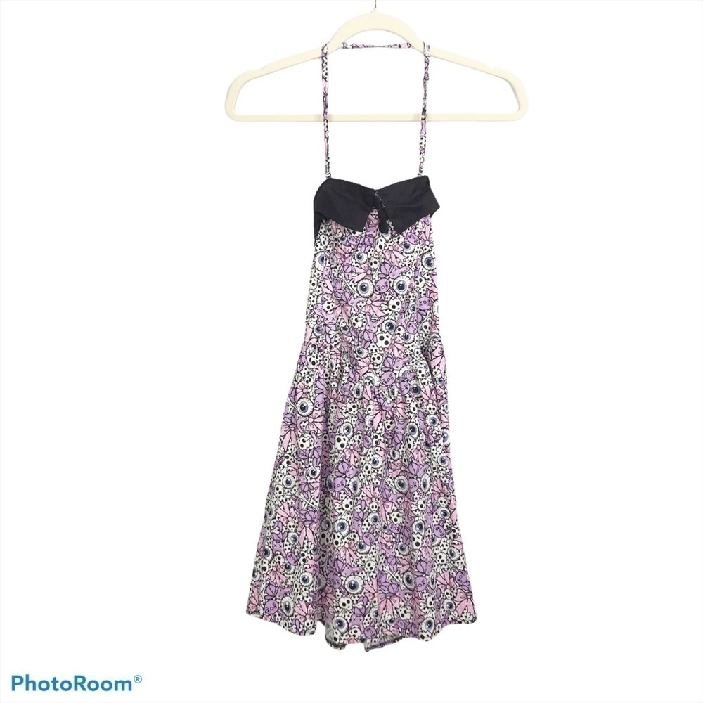 Hell Bunny spooky eyeball and skull print dress